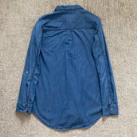 Forever 21 Blue Denim Shirt - Picture 3 of 3